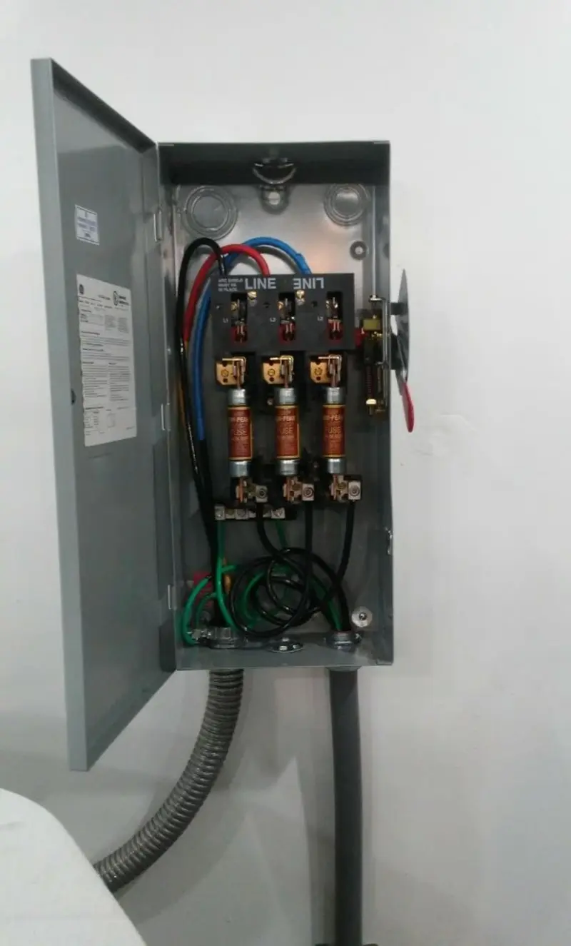 Three-phase disconnect switch installed for Electrical Wiring & Rewiring in Narragansett